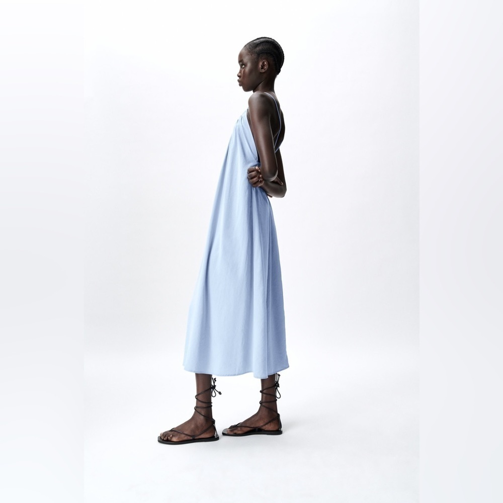 Zara Flowy Midi Dress - Picture 2 of 9